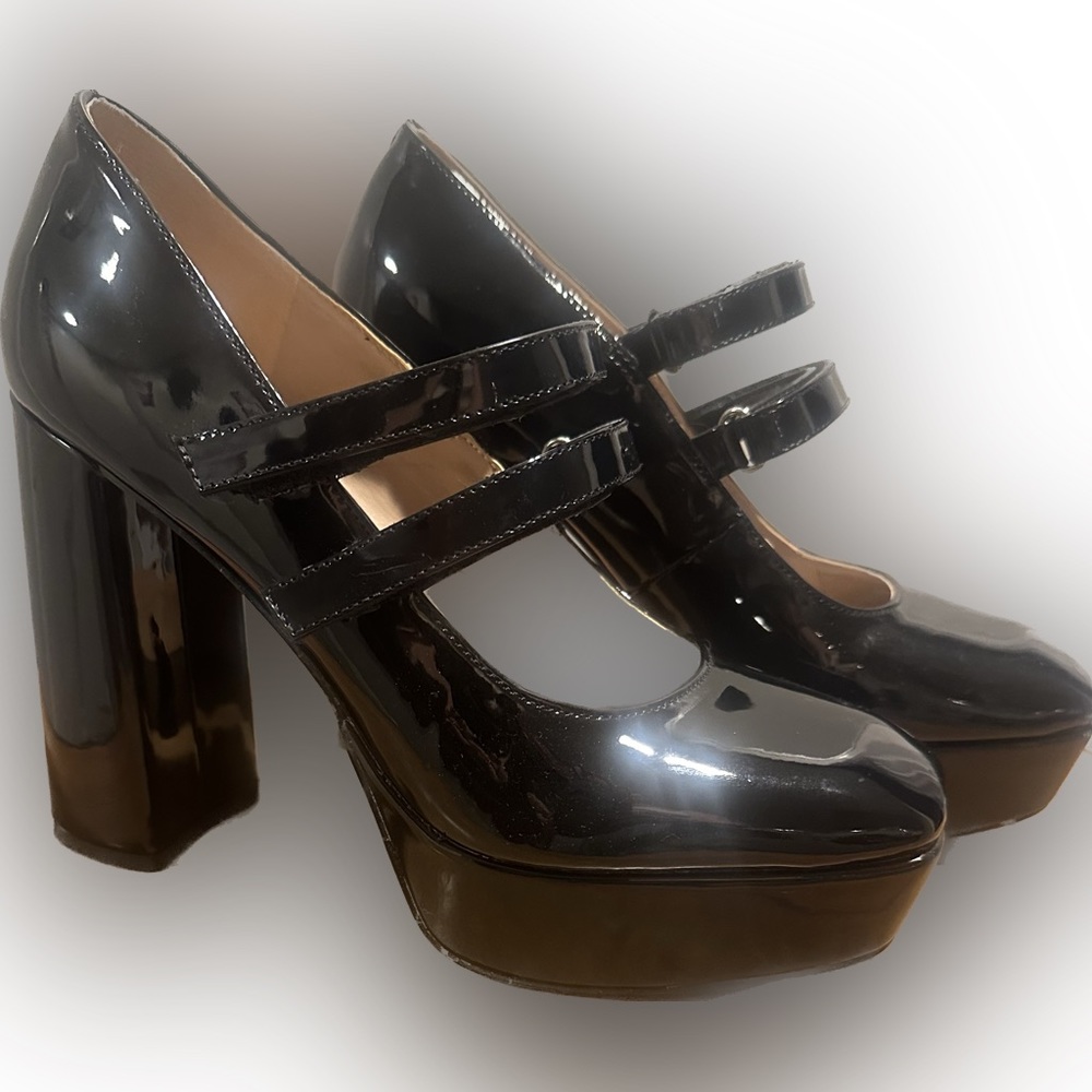 Mix No. 6 Chunky Patent Platform Heels